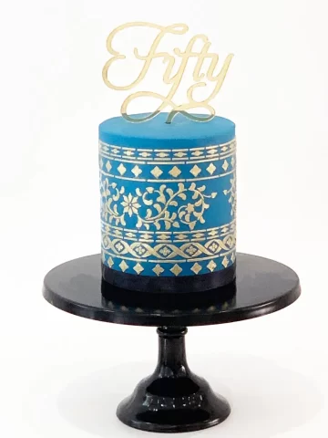 teal-and-gold-cake-white-background